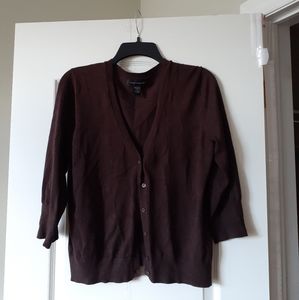 Brown Knit Cardigan